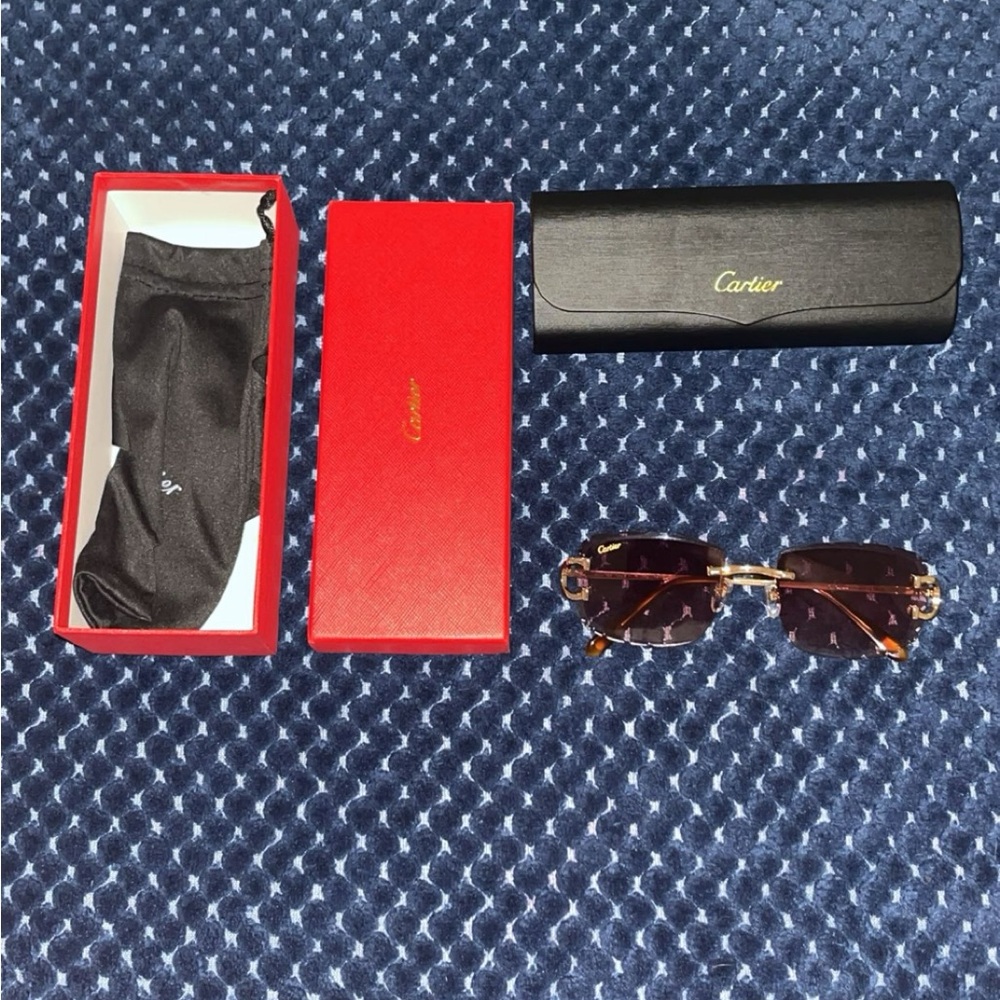 Cartier glasses red
